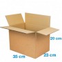 Caja de Cartón 35x23x25cm Canal Sencillo HQ