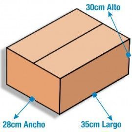 Caja de Cartón 35x28x30cm Canal Sencillo