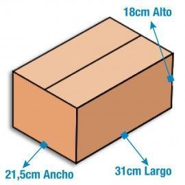 Caja de Cartón 31x21,5x18cm Canal Sencillo