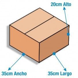 Caja de Cartón 35x35x20cm Canal Doble