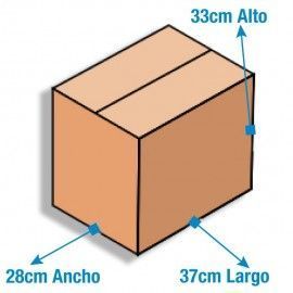 Caja de Cartón 37x28x33cm Canal Sencillo