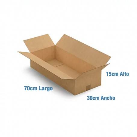 Caja de Cartón 70x30x15cm Canal Doble