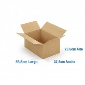 Caja de Cartón 56,5x37,5x23,5cm Canal Doble