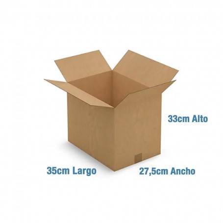 Caja de Cartón 35x27,5x33cm Canal Doble