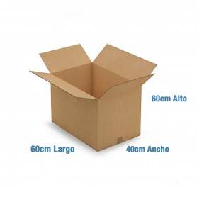 Caja de Cartón 60x40x60cm Canal Doble