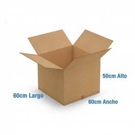 Caja de Cartón 60x60x50cm Canal Doble
