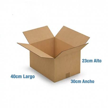 Caja de Cartón 40x30x23cm Canal Doble