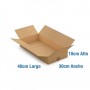 Caja de Cartón 40x30x10cm Canal Doble Plana