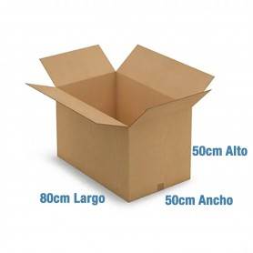 Caja de Cartón 80x50x50cm Canal Doble