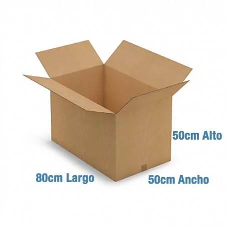Caja de Cartón 80x50x50cm Canal Doble