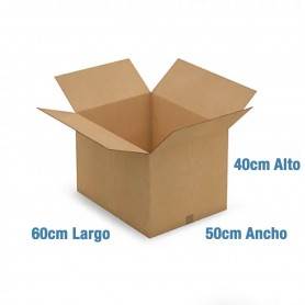 Caja de Cartón 60x50x40cm Canal Doble