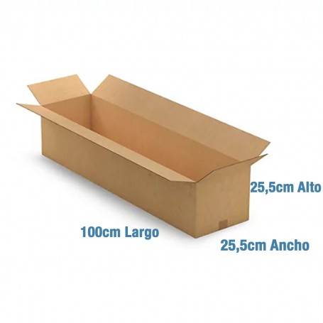 Caja de Cartón de 100x25,5x25,5cm Canal Doble
