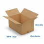 Caja de Cartón 60x40x30cm Canal Doble Kraft Exterior e Interior