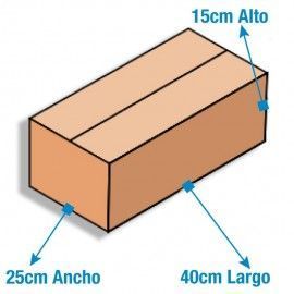 Caja de Cartón 40x25x15cm Canal Sencillo