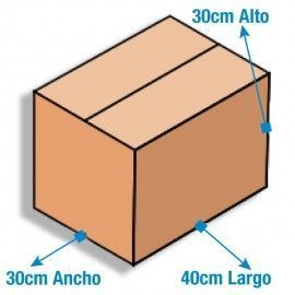 Caja de Cartón 40x30x30cm Canal Doble Kraft Exterior e Interior