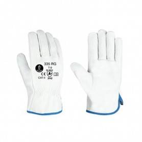 Guantes de Guantes Cabritilla Flor de Piel Blanco Natural | Alta Resistencia y Confort