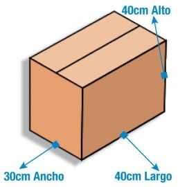 Caja de Cartón 40x30x40cm Canal Doble