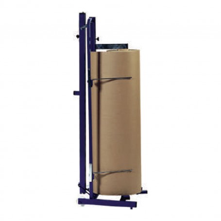 Portarrollos Vertical para Papel Kraft 1,2 m | Corte Profesional y Ahorro de Espacio