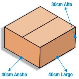 Caja de Cartón 40x40x30cm Canal Doble