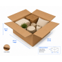 Caja de Cartón 60X60X30cm Canal Doble