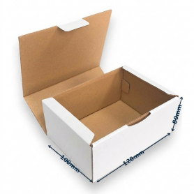 Caja Postal 12x10x8cm Blanca