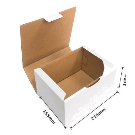 Caja Postal 21,5x15,5x10cm Blanco Exterior