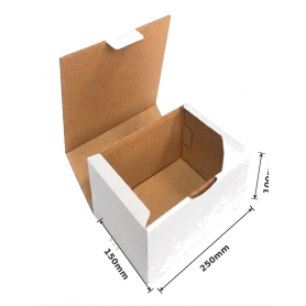 Caja Postal 25x15x10cm Blanca Exterior