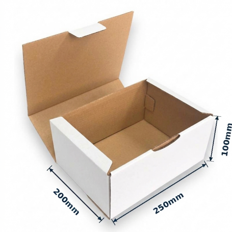 Caja Postal 25x20x10cm Blanca Exterior