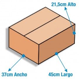 Caja de Cartón 45x37x21,5cm Canal Sencillo