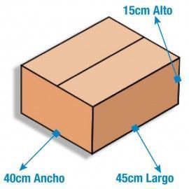 Caja de Cartón 50x40x15cm Canal Sencillo