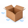 Caja de Cartón 40x30x30cm Canal Doble Kraft Exterior e Interior