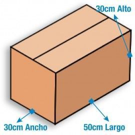 Caja de Cartón 50x30x30cm Canal Sencillo Kraft Exterior