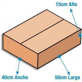 Caja de Cartón 50x40x15cm Canal Sencillo